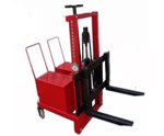 Weight type manual forklift truck